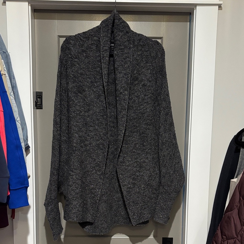 Charcoal Knit Cardigan